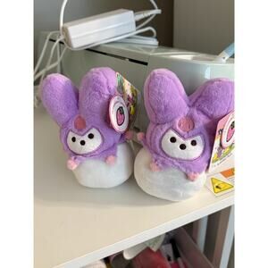 2X 2025 PEEPS X HELLO KITTY Strawberry Scented KUROMI 6" Plush White/Purple NEW